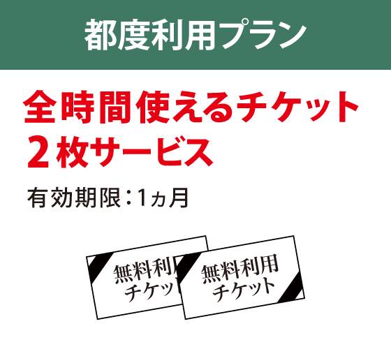 都度利用プラン