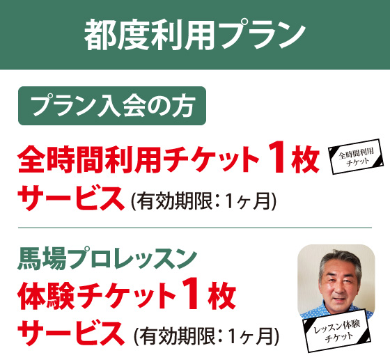 都度利用プラン